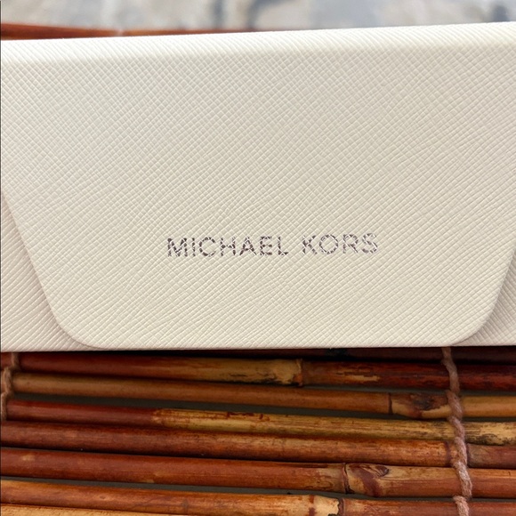 Michael Kors Silver Frame Sunglasses with Dark Lenses Comes With Case main image 4